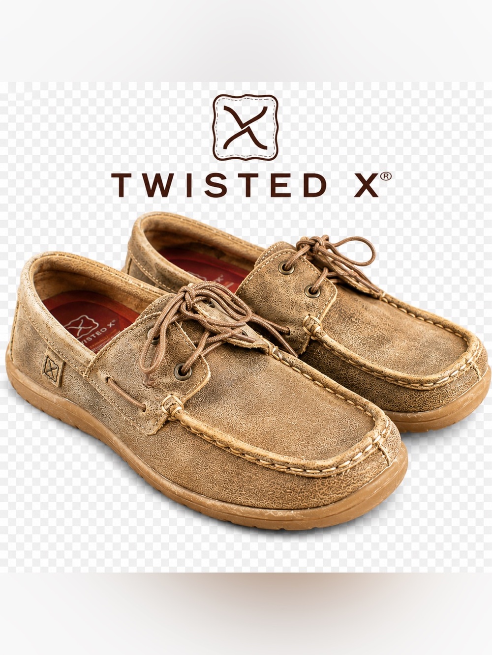 Twisted X Tan Leather Loafers